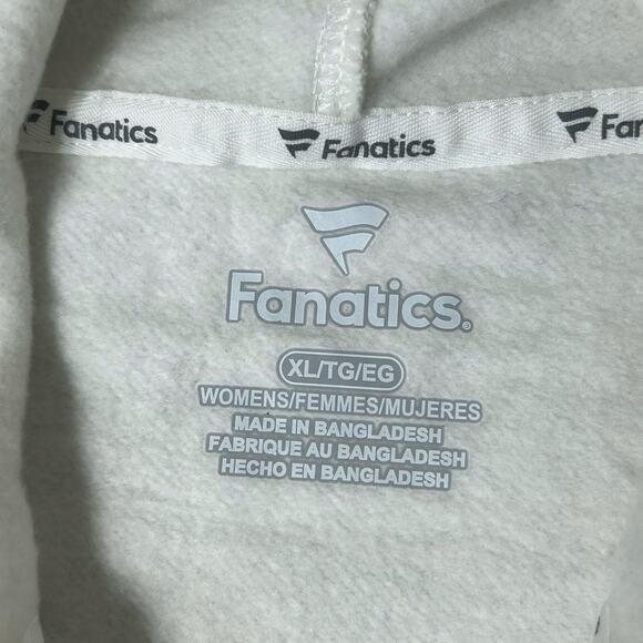 NWT Cleveland Indians‎ Hoodie Fanatics Gray Cream Pullover Size XL MLB Baseball - Picture 3 of 13